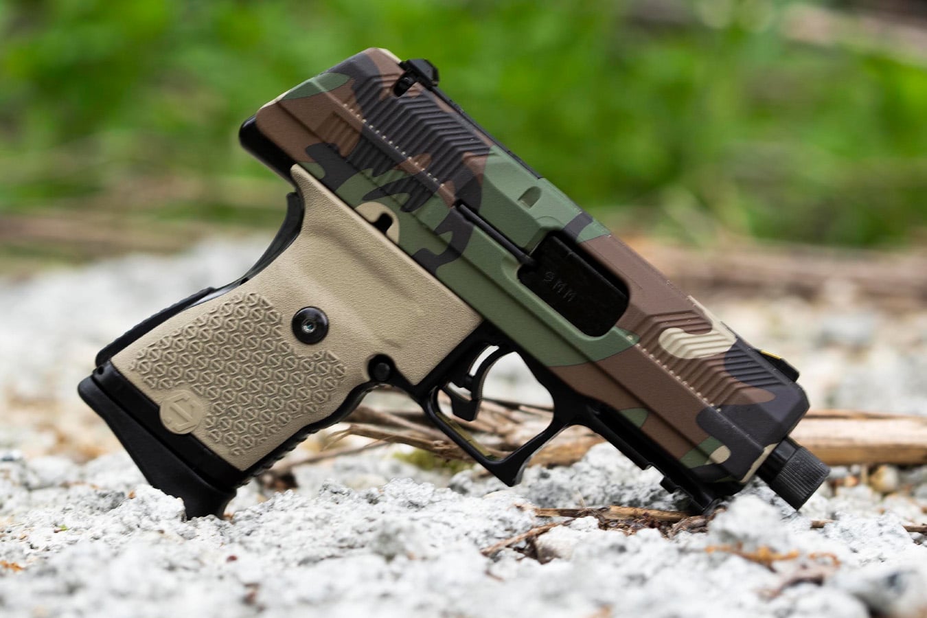 HI POINT YC9 9mm Optic Ready Pistol with Threaded Barrel and M81 Woodland Camo Finish